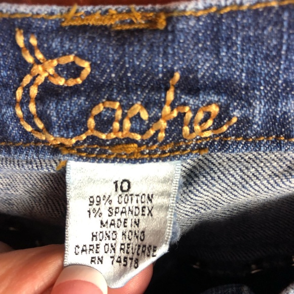 CACHE Rhinestone Studded Jeans - Picture 6 of 9